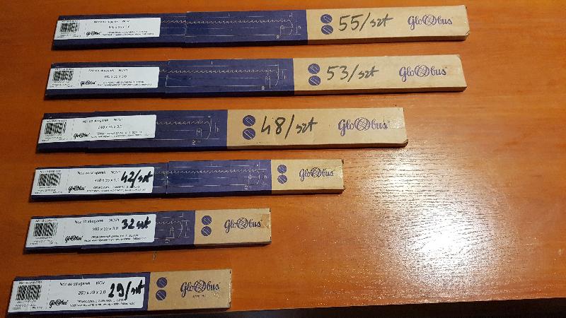 Noże do strugarek GLOBUS