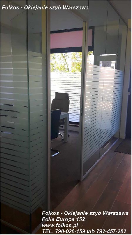 Folia do biura na ścianki działowe Oklejanie biur Wwa - 01 Folia do biura na ścianki działowe Oklejanie biur Wwa - 01