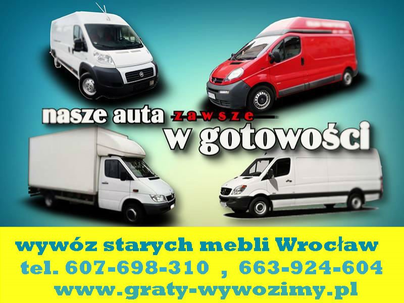 Wywóz starych mebli Wrocław,opróżnianie mieszkań,piwnic - 01