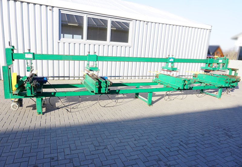 Piła formatowa do deski paletowej i kantówki na 4 agregaty tnące