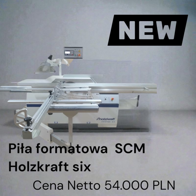 Piła formatowa SCM Si X, sterowanie PLC