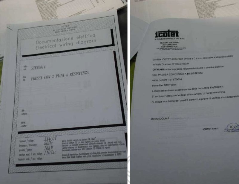 Półkowa prasa hydrauliczna ICOTET CON 2 - 03