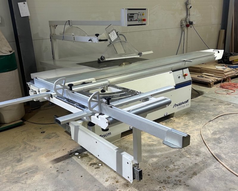 Piła formatowa SCM Si X, sterowanie PLC Podcinak - 02