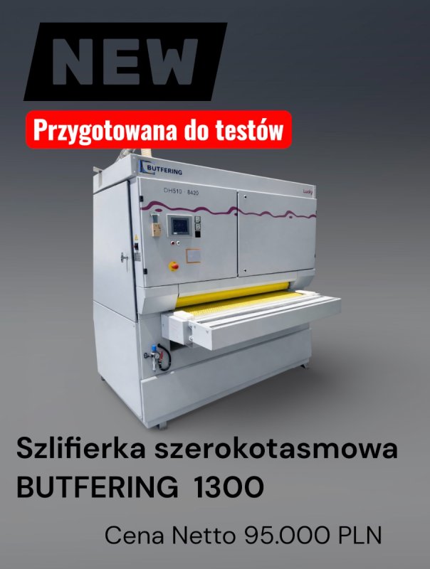 Szlifierka szerokotaśmowa BUTFERING Optimat Lucky - 03 Szlifierka szerokotaśmowa BUTFERING Optimat Lucky - 03